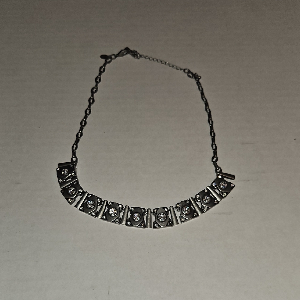 Lia Sophia Adjustable Elegant Silver Necklace
